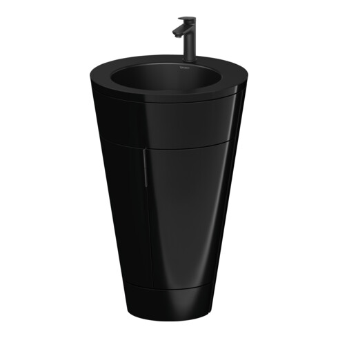 Duravit Meuble sous-lavabo c-bonded Set Starck 1 56x86,4x60,5cm, deb., noir, noir brillant