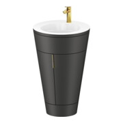 Duravit Meuble sous-lavabo c-bonded Set Starck 1 56x86,4x60,5cm, graphite mat