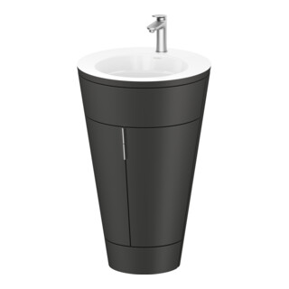 Duravit Meuble sous-lavabo c-bonded Set Starck 1 56x86,4x60,5cm, gris mat