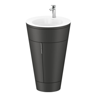 Duravit Meuble sous lavabo c-bonded Set Starck 1 56x86,4x60,5cm, gris mat