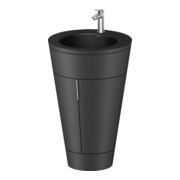 Duravit Meuble sous-lavabo c-bonded Set Starck 1 56x86,4x60,5cm, gris mat