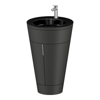 Duravit Meuble sous lavabo c-bonded Set Starck 1 56x86,4x60,5cm, gris mat
