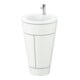 Duravit Meuble sous-lavabo c-bonded Set Starck 1 56x86,4x60,5cm, st, chr mat, blanc satiné-1