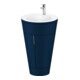 Duravit Meuble sous-lavabo c-bonded Set Starck 1 56x86,4x60,5cm, st, chr mat, bleu s-mat-1