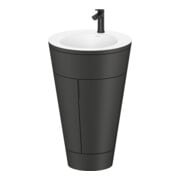 Duravit Meuble sous-lavabo c-bonded Set Starck 1 56x86,4x60,5cm, st, Couleur noir, graph s-mat