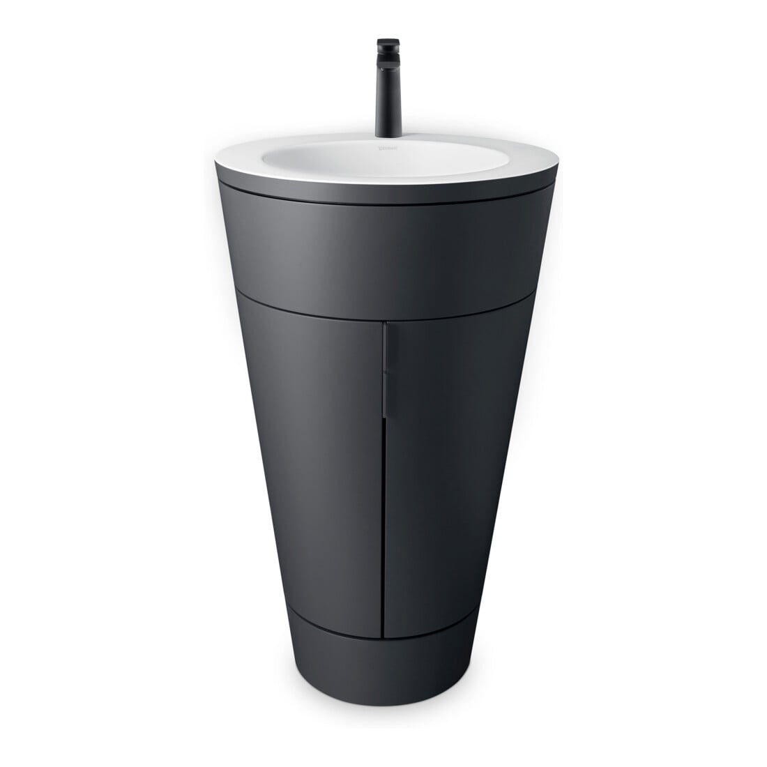 Duravit Meuble sous-lavabo c-bonded Set Starck 1 56x86,4x60,5cm, st, Couleur noir, graph s-mat