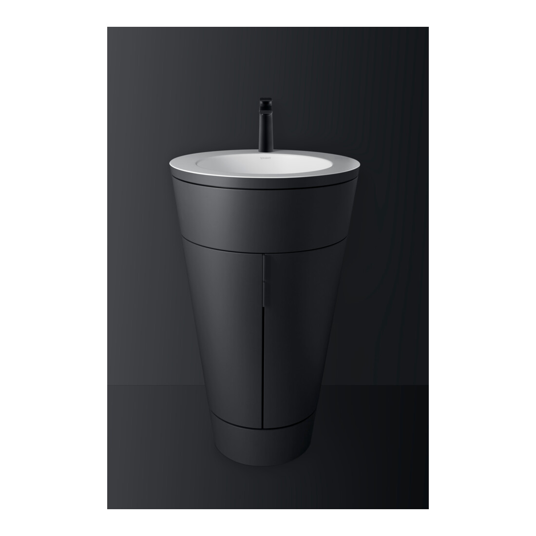 Duravit Meuble sous-lavabo c-bonded Set Starck 1 56x86,4x60,5cm, st, Couleur noir, graph s-mat
