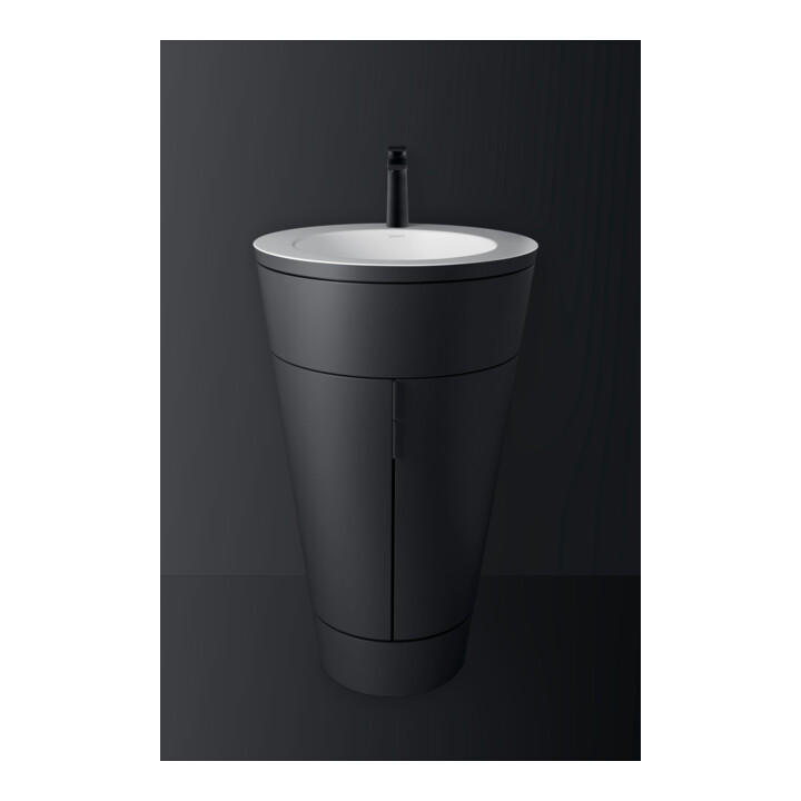 Duravit Meuble sous-lavabo c-bonded Set Starck 1 56x86,4x60,5cm, st, Couleur noir, graph s-mat