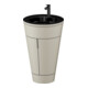Duravit Meuble sous lavabo c-bonded Set Starck 1 56x86,4x60,5cm, st, Couleur noire, Tau satinée-1