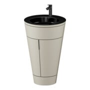 Duravit Meuble sous lavabo c-bonded Set Starck 1 56x86,4x60,5cm, st, Couleur noire, Tau satinée