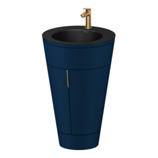 Duravit Meuble sous-lavabo c-bonded Set Starck 1 56x86,4x60,5cm, st, G b ge, bleu s-mat