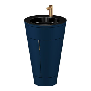 Duravit Meuble sous-lavabo c-bonded Set Starck 1 56x86,4x60,5cm, st, G b ge, bleu s-mat