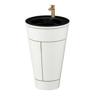 Duravit Meuble sous-lavabo c-bonded Set Starck 1 56x86,4x60,5cm, st, G b ge, No w s-mat