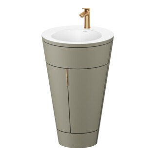 Duravit Meuble sous-lavabo c-bonded Set Starck 1 56x86,4x60,5cm, st, G b ge, st-g s-mat
