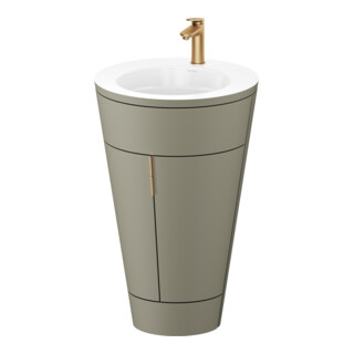 Duravit Meuble sous-lavabo c-bonded Set Starck 1 56x86,4x60,5cm, st, G b ge, st-g s-mat