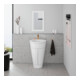 Duravit Meuble sous lavabo c-bonded Set Starck 1 56x86,4x60,5cm, st, G bron pat., blanc hgl