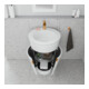 Duravit Meuble sous lavabo c-bonded Set Starck 1 56x86,4x60,5cm, st, G bron pat., blanc hgl
