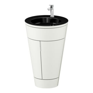 Duravit Meuble sous-lavabo c-bonded Set Starck 1 56x86,4x60,5cm, st, G c, blanc nord mat
