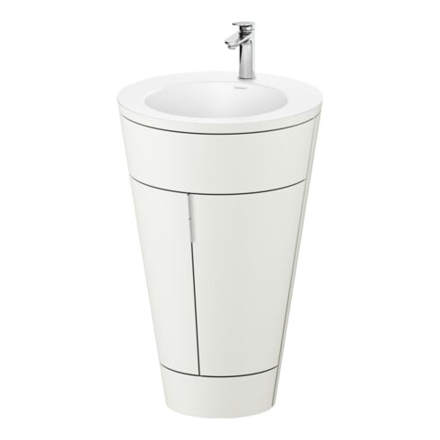 Duravit Meuble sous-lavabo c-bonded Set Starck 1 56x86,4x60,5cm, st, G c, blanc nord s-mat