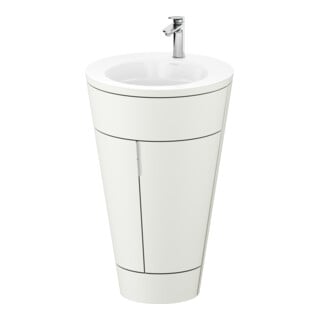 Duravit Meuble sous lavabo c-bonded Set Starck 1 56x86,4x60,5cm, st, G c, Nord blanc s-mat