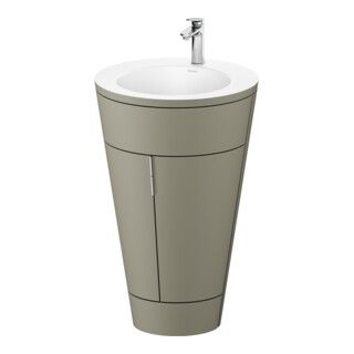 Duravit Meuble sous lavabo c-bonded Set Starck 1 56x86,4x60,5cm, st, G c, st-g s-mat