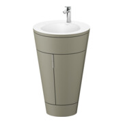 Duravit Meuble sous lavabo c-bonded Set Starck 1 56x86,4x60,5cm, st, G c, st-g s-mat