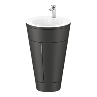Duravit Meuble sous-lavabo c-bonded Set Starck 1 56x86,4x60,5cm, st, G chr, graph s-mat