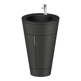 Duravit Meuble sous lavabo c-bonded Set Starck 1 56x86,4x60,5cm, st, G chr, graph s-mat