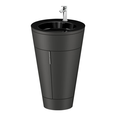 Duravit Meuble sous-lavabo c-bonded Set Starck 1 56x86,4x60,5cm, st, G chr, graph s-mat