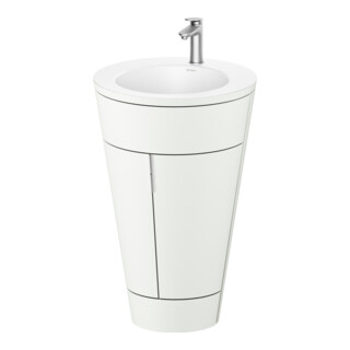 Duravit Meuble sous lavabo c-bonded Set Starck 1 56x86,4x60,5cm, st, G ES ge, blanc s-mat