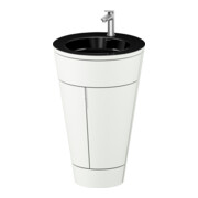 Duravit Meuble sous lavabo c-bonded Set Starck 1 56x86,4x60,5cm, st, G ES ge, blanc s-mat-1