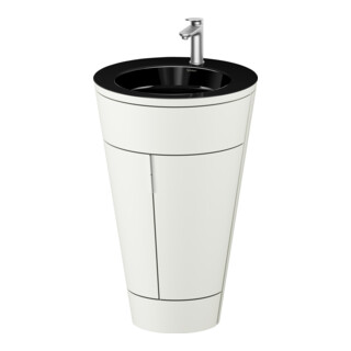Duravit Meuble sous lavabo c-bonded Set Starck 1 56x86,4x60,5cm, st, G ES ge, No w s-mat