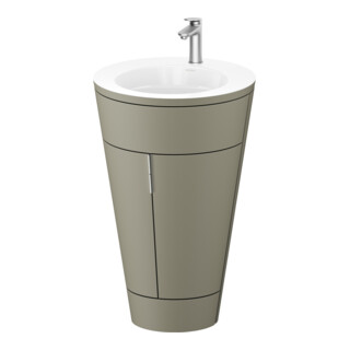 Duravit Meuble sous lavabo c-bonded Set Starck 1 56x86,4x60,5cm, st, G ES ge, st-g s-mat