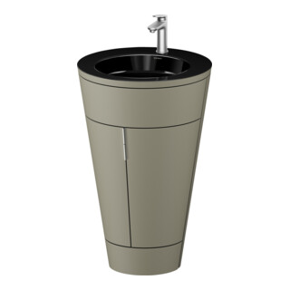 Duravit Meuble sous-lavabo c-bonded Set Starck 1 56x86,4x60,5cm, st, G ES ge, st-g s-mat