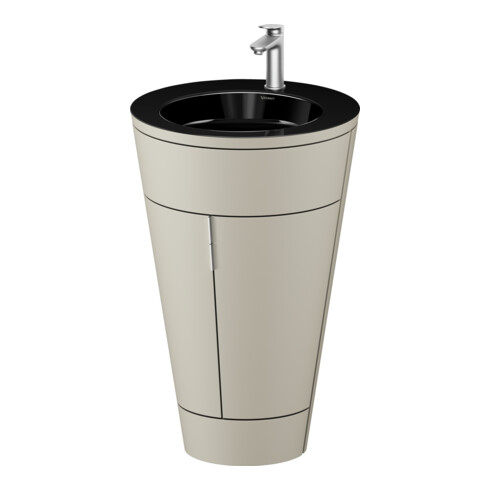 Duravit Meuble sous-lavabo c-bonded Set Starck 1 56x86,4x60,5cm, st, G ES ge, Tau s-mat