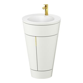 Duravit Meuble sous-lavabo c-bonded Set Starck 1 56x86,4x60,5cm, st, G g p, No we. s-mat