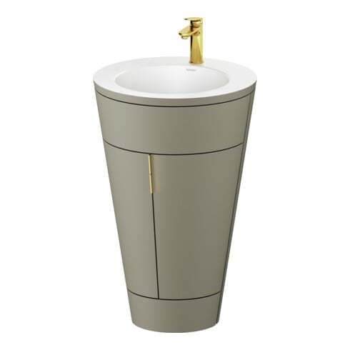Duravit Meuble sous-lavabo c-bonded Set Starck 1 56x86,4x60,5cm, st, G g p, st-g s-mat