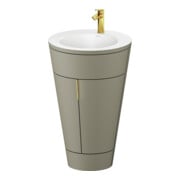 Duravit Meuble sous-lavabo c-bonded Set Starck 1 56x86,4x60,5cm, st, G g p, st-g s-mat