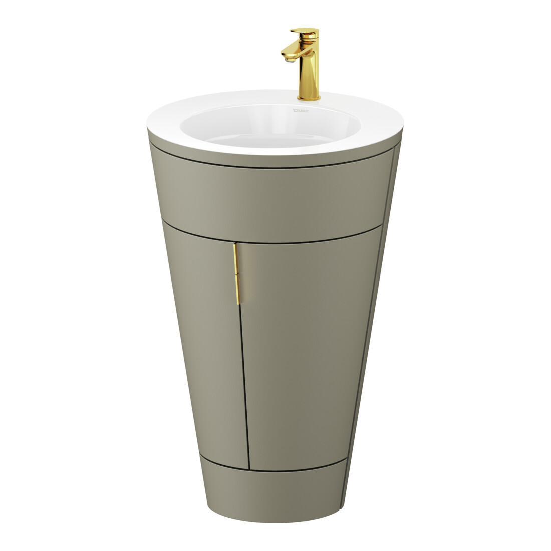 Duravit Meuble sous lavabo c-bonded Set Starck 1 56x86,4x60,5cm, st, G g p, st-g s-matt