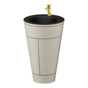 Duravit Meuble sous-lavabo c-bonded Set Starck 1 56x86,4x60,5cm, st, G g pol., Tau s-mat