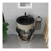 Duravit Meuble sous-lavabo c-bonded Set Starck 1 56x86,4x60,5cm, st, G noir, st-g s-mat-5