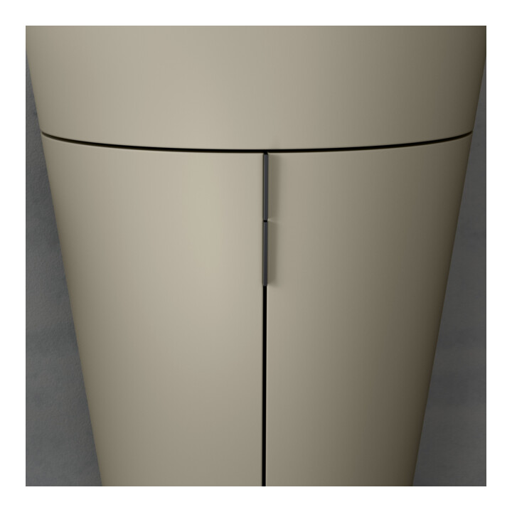 Duravit Meuble sous-lavabo c-bonded Set Starck 1 56x86,4x60,5cm, st, G noir, st-g s-mat