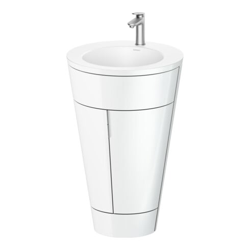 Duravit Meuble sous-lavabo c-bonded Set Starck 1 56x86,4x60,5cm, st, Gr. ES geb., blanc hgl