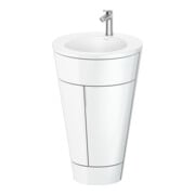 Duravit Meuble sous-lavabo c-bonded Set Starck 1 56x86,4x60,5cm, st, Gr. ES geb., blanc hgl
