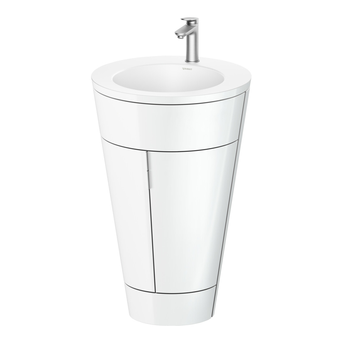 Duravit Meuble sous-lavabo c-bonded Set Starck 1 56x86,4x60,5cm, st, Gr. ES geb., blanc hgl