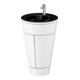 Duravit Meuble sous-lavabo c-bonded Set Starck 1 56x86,4x60,5cm, st, Gr. ES geb., blc. hgl-1