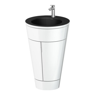 Duravit Meuble sous-lavabo c-bonded Set Starck 1 56x86,4x60,5cm, st, Gr. ES p., blanc hgl