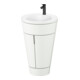 Duravit Meuble sous-lavabo c-bonded Set Starck 1 56x86,4x60,5cm, st, Gr. noir, blanc s-mat-1