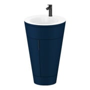 Duravit Meuble sous lavabo c-bonded Set Starck 1 56x86,4x60,5cm, st, Gr. noir, bleu mat