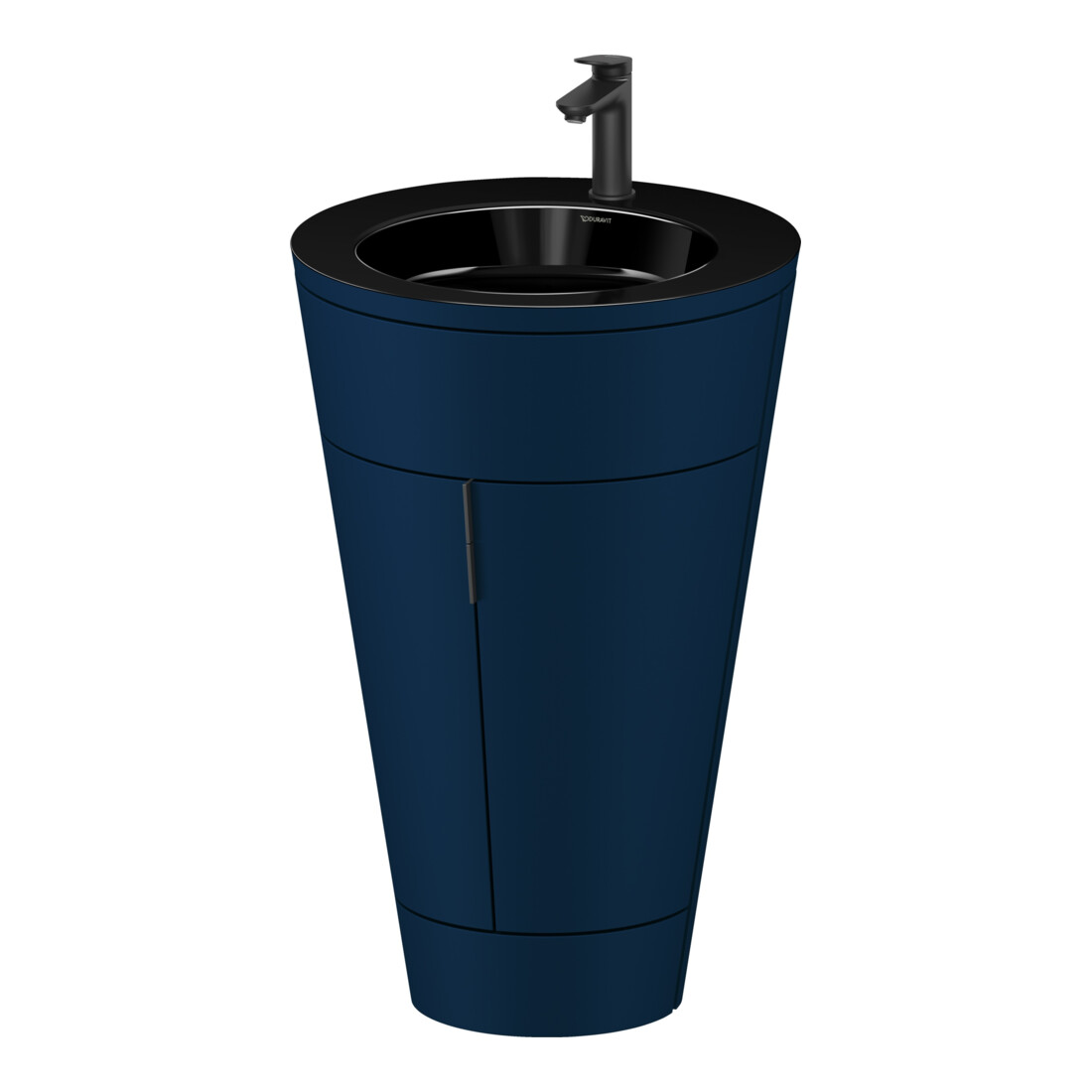 Duravit Meuble sous-lavabo c-bonded Set Starck 1 56x86,4x60,5cm, st, Gr. noir, bleu mat